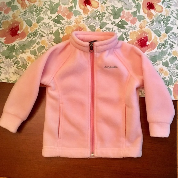 light pink columbia fleece